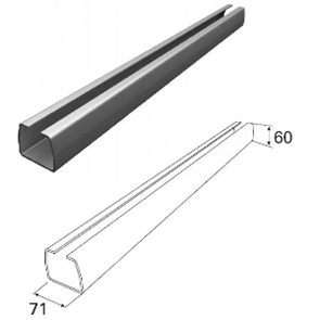 Балка прокатная 71х60х3,5 мм DHS71/M